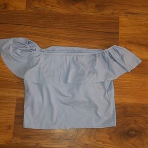 Kortni Jeane ruffled top-worn 1x